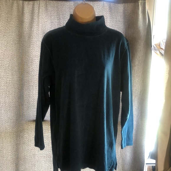 L.L.Bean Freeport ,Maine turtle neck velvet shirt - Picture 2 of 8